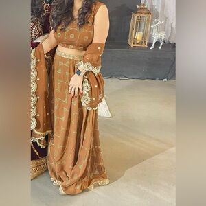 Brown lehenga ghagra - 40 chest